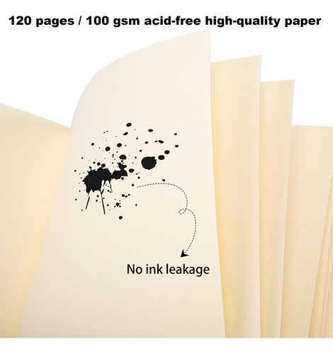 Cuaderno Labuk Blank, 120 Hojas, 100 G/m², 14 X 21 Cm, Tapa