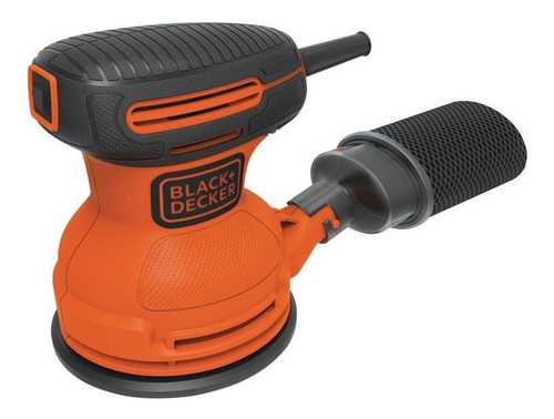 Imagen 1 de 2 de Lijadora roto orbital Black+Decker BDERO100 naranja 200W 110V
