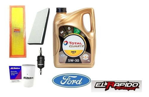 Kit 4 Filtros Ford Ka 1.0 1.6 Zetec + Aceite 5w30 Total X4l