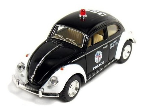 Carro Classic 1967 Volkswagen Escarabajo Beetle Policía 1:32