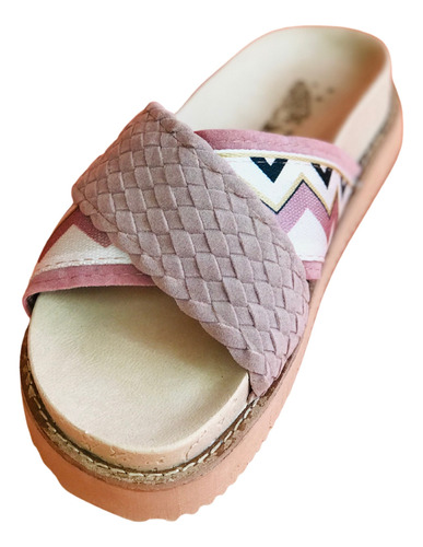 Sandalia Chancla Mujer Rocas New Kai Rosa