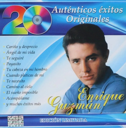 Cd Enrique Guzmán - 20 Auténticos Éxitos Originales Nuevo