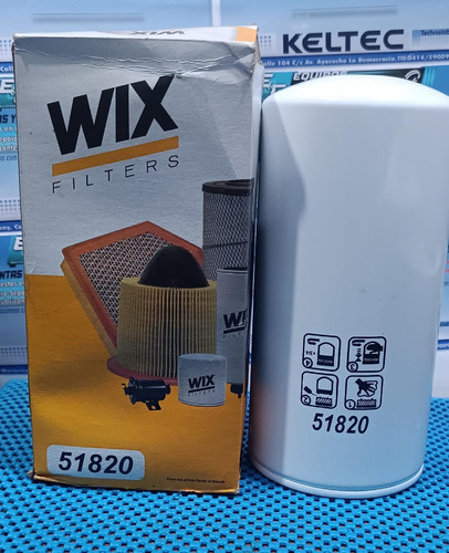 Filtro De Aceite  51820 Wix