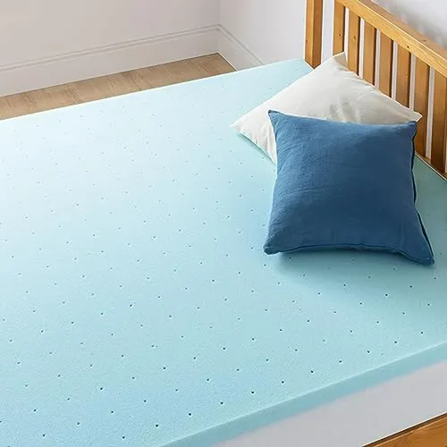 Colchón Topper Memory Foam 1 5 Ventilado, Gel Refrescante,