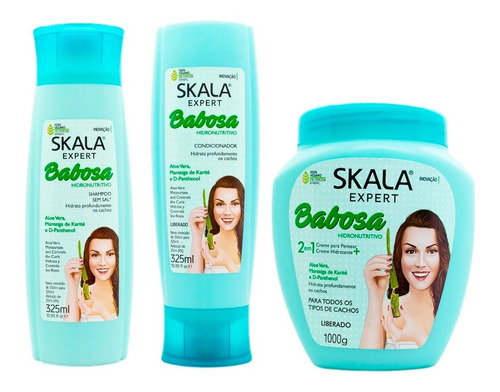 Skala Babosa Shampoo + Acondicionador + Mascara Hidratante