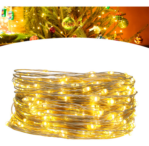 Fio Fada 100m 1000leds 127/220V Festa Natal Casamento Luz Led Luzes Branco Quente 127/220V