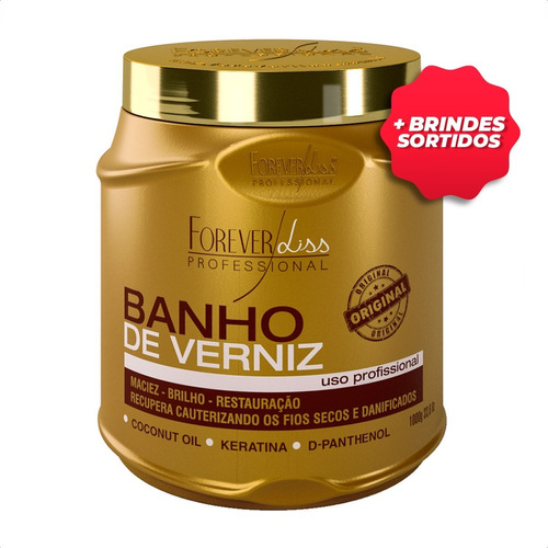 Forever Liss Banho De Verniz Brilho Extremo Hidratação 1kg