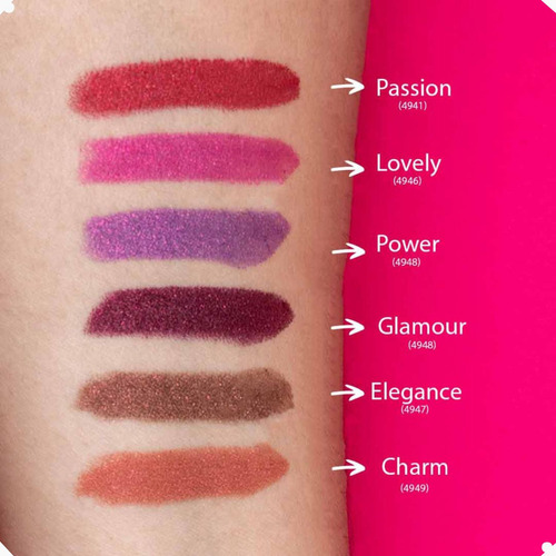 Batom Diamond Glamour Com Acabamento Metálico Abelha Rainha
