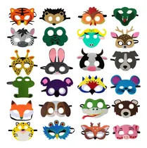 Comprar 24 Paquetes De Máscaras De Fieltro De Animales Para Regalos