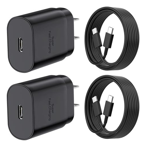 Cargador Android De 25 W Para Samsung Carga Ultrarrápida Con