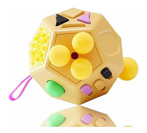 Vcostore 12 Lados Fidget Cube, Juguete De Ansiedad Para Niño