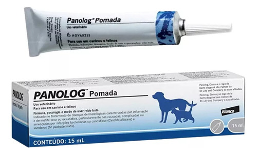 Pomada Panolog  15ml P/ Otite Cães E Gatos Elanco Original