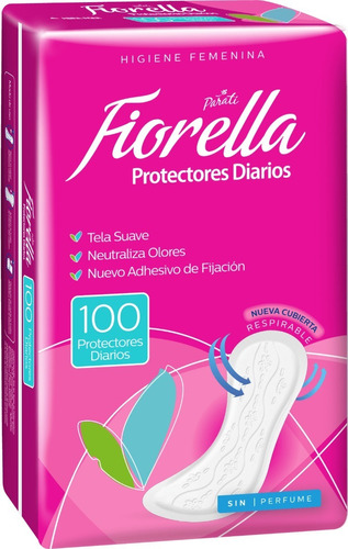 Protector Diario Fiorella (paquete Con 100 Unidades)