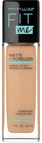 Base de maquillaje líquida Maybelline New York Fit Me Matte + Poreless tono 228 soft tan - 30mL