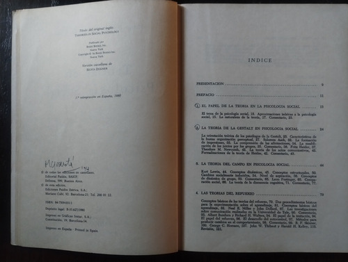 Teorías En Psicología Social - Deutsch Y Krauss - Paidós (Usado)