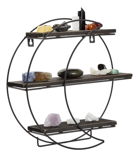 Farmlyn Creek Metal Crescent Moon Shelf Decoración De Pared 