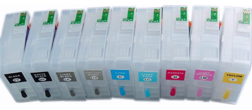 9 Unids/set T5801 T5801-t5809 Cartucho De Recarga De Tinta V