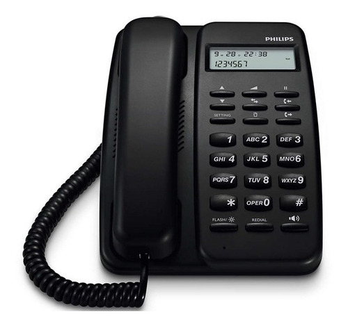 Teléfono Con Cable Philips Crd150b/77 Manos Libres