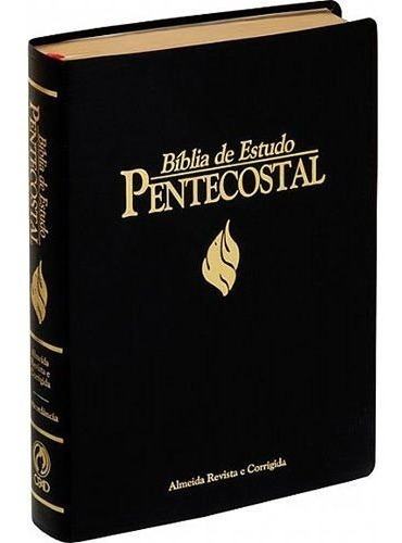 Bíblia De Estudo Pentecostal Média Preta