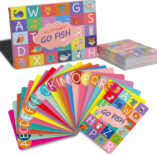 Alphabet Go Fish, Old Maid, Slap Jack, War Classic Card...