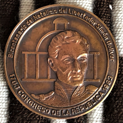 Medalla Simón Bolívar Bicentenario Nacimiento 1983 