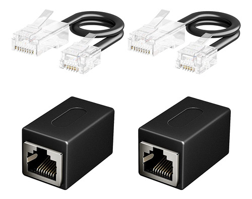 Uvital Adaptador De Conector De Telfono A Ethernet, Adaptado