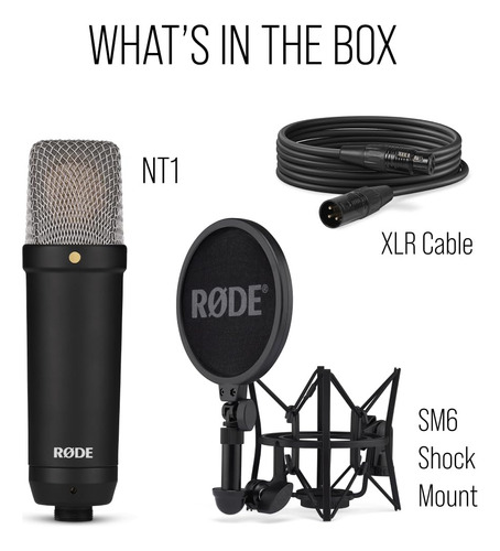 Micrófono De Condensador Røde Nt1 Signature Series Black