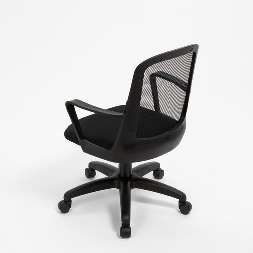 Imagen 6 de 10 de Silla De Escritorio Diseño Fresa Negra Respaldo De Red Rossi