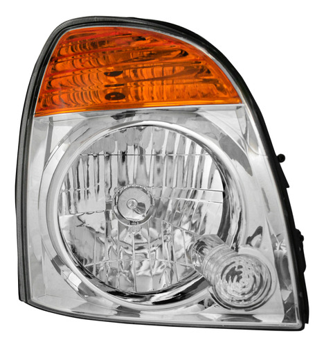 Par Farol Dianteiro Hr Cromado Seta Ambar 2004 A 12