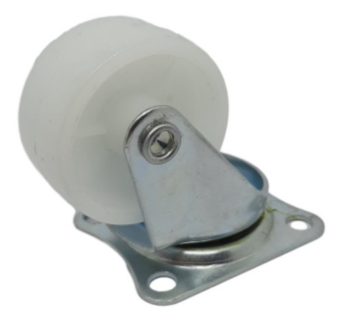 Ruedas Giratorias (4u) Diametro 30 Mm Polipropileno Blanco.