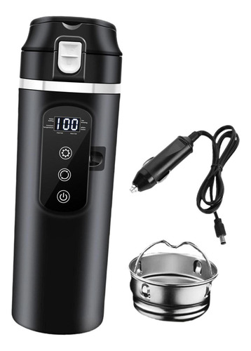 // Hervidor De Agua Para Coche De 12v/24v, Taza Aislada,