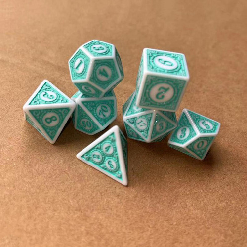 Juego De Dados De 7 Piezas, Dados Poliédricos, Material