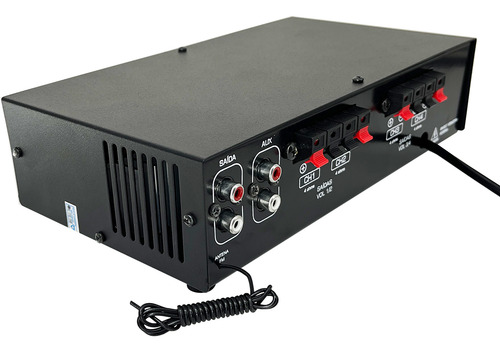 Receiver Amplificador Som Ambiente 4 Canais Bluetooth Rc7000