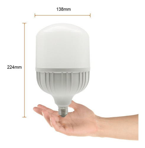 Imagen 3 de 5 de Bombillo Alta Potencia, Luz Fría, 50w Color Blanco