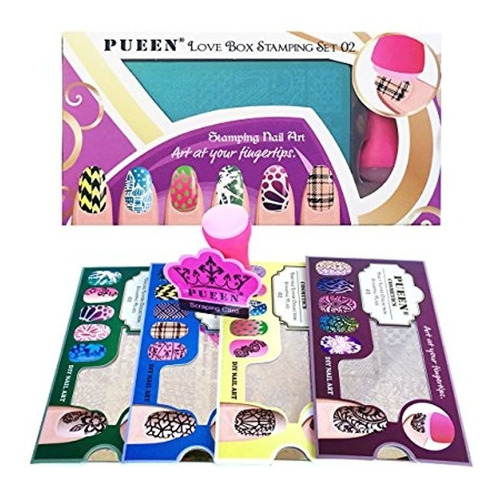 Placas Diseñado Manicura Imagen Kit