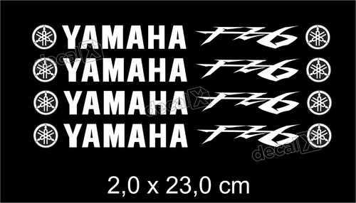 Adesivos Centro Roda Refletivo Moto Yamaha Fz6 Rd25