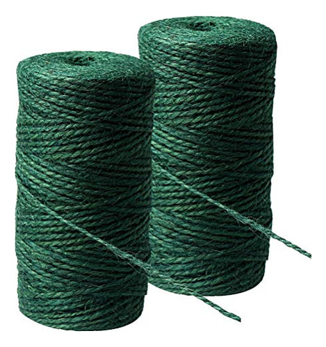 Twine De Jardín Verde 656 Pies, Cuerda De Yute Resistente
