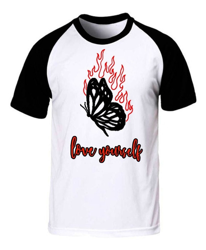 Love Yourself Butterfly Aesthetic Remera Spun Adulto/niño