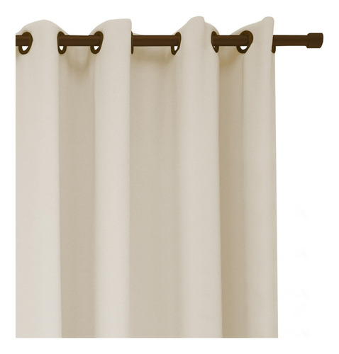 Cortina Para Janela Barcelona 3,00x 2,50 Admirare Cor Creme