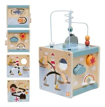 Comprar Cubo De Madera Multifunción - 6 En 1  (ak0151)