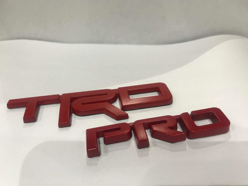 Emblema Trd Pro Para Camionetas Toyotas 4runners Otras Metal