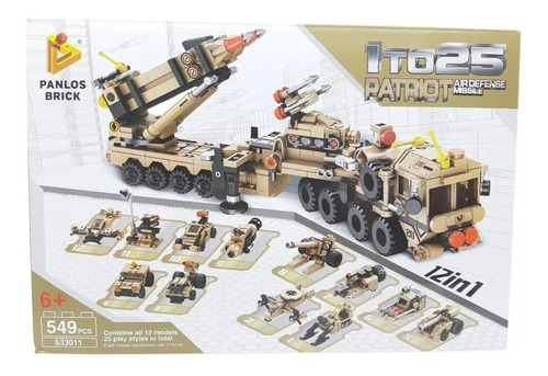 Camión Militar 12 En 1 Bloques Compatibles Lego