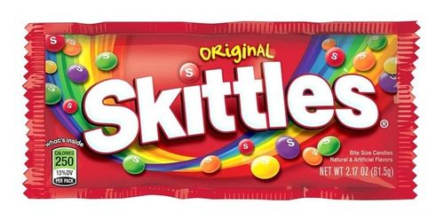 Imagen 1 de 1 de Skittles Original 61,5 Grs