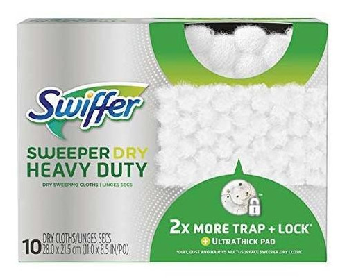 Swiffer Sweeper Dry Heavy Duty Repuesto X 10 Mopas Secas