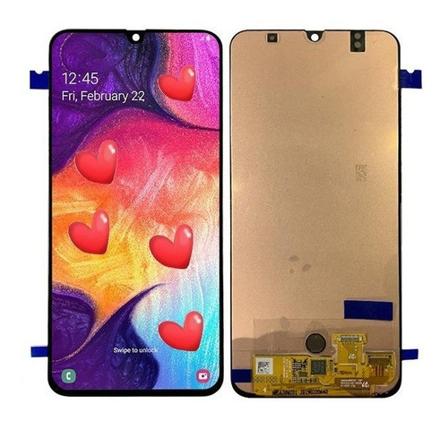 Imagen 1 de 3 de Pantalla Display Samsung A50 Colocada!! + Vidrio De Regalo!