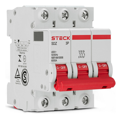 Interruptor Termomagnético Steck (3 X 32 Amperios) Nuevo