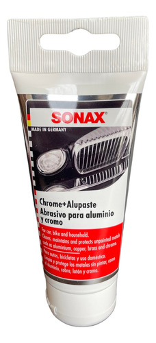 Pulidor De Cromo, Aluminio Y Metales Auto Sonax 75ml