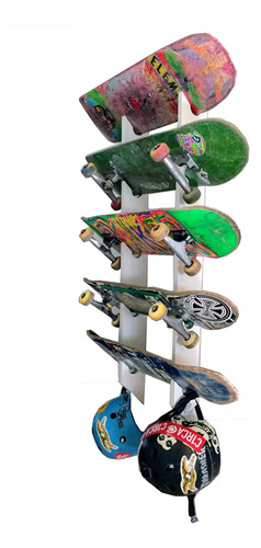 Soporte De Pared 4 Skate Longboard Portaskate