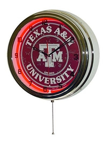Texas A M University Logotipo De La Muestra De Neón Re...