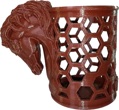 Porta Lápices De Caballo Para Oficina De Plástico Matoka3d